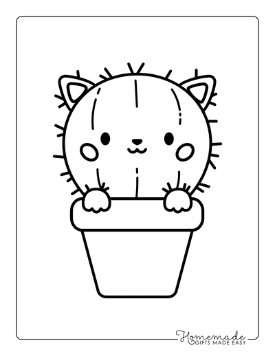 Free cute kawaii coloring pages for kids