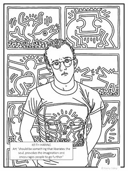 Cut and color keith haring