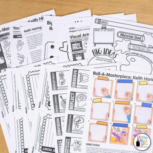 Keith haring game â roll a haring game pop art lesson plan