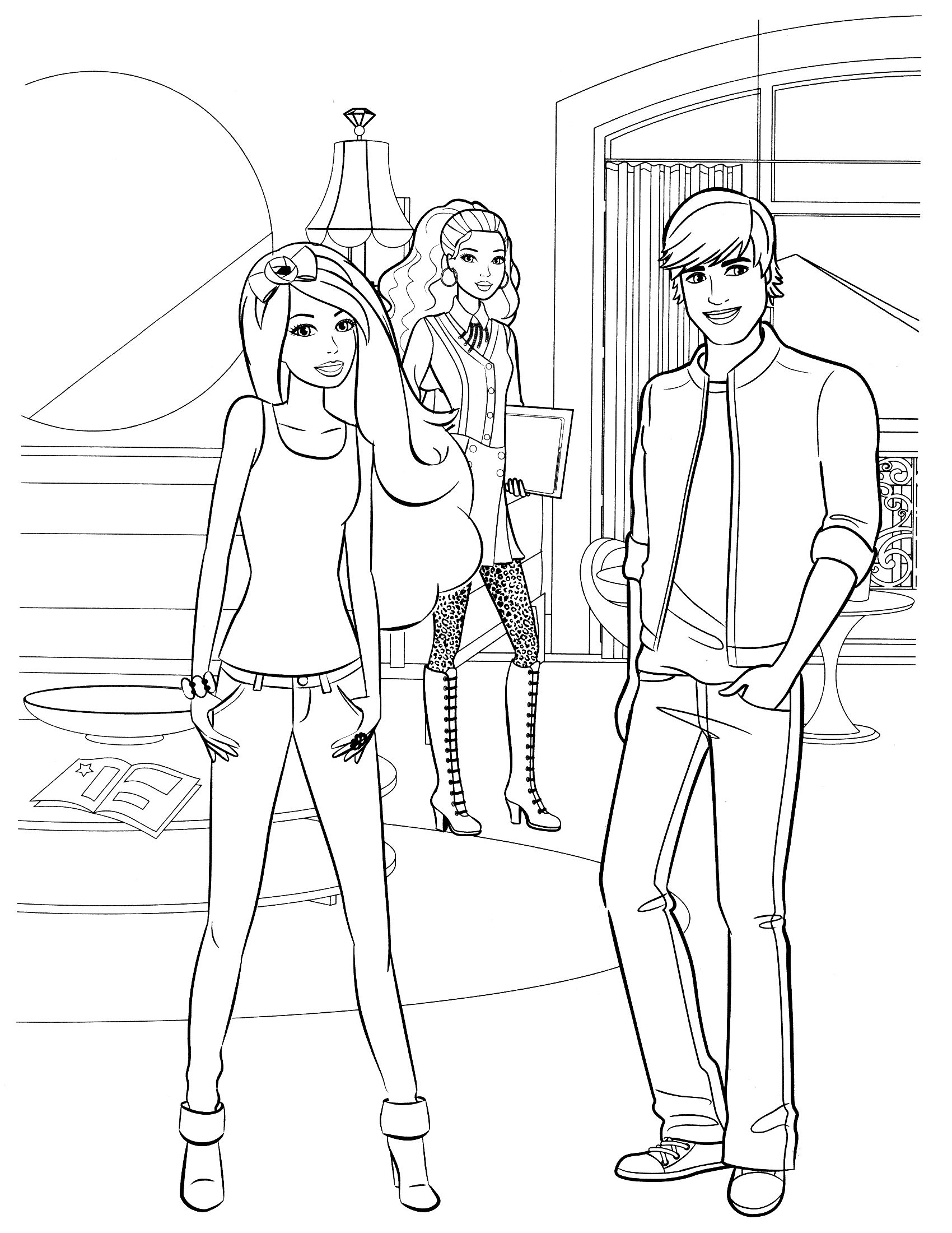 Ken coloring pages