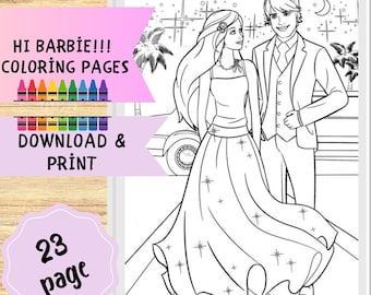 Barbie ken and his friends pages coloring book coloring book for self print from barbie barbie coloring page barbie coloring book