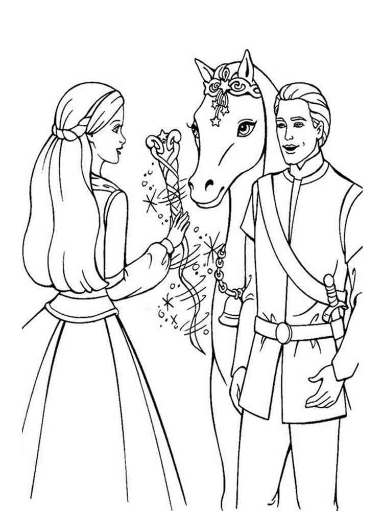 Barbie and ken coloring pages