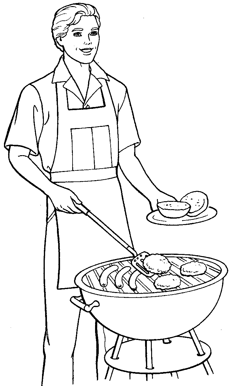 Cookout coloring pages