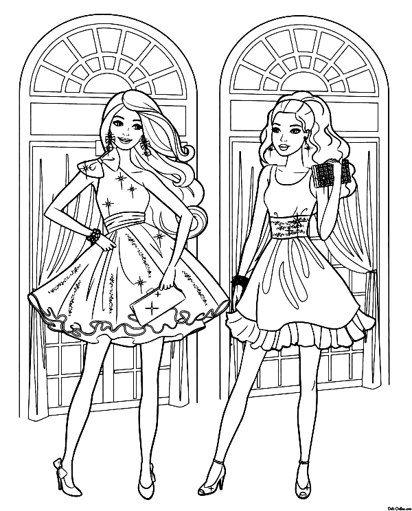 Barbie coloring pages printable for free download