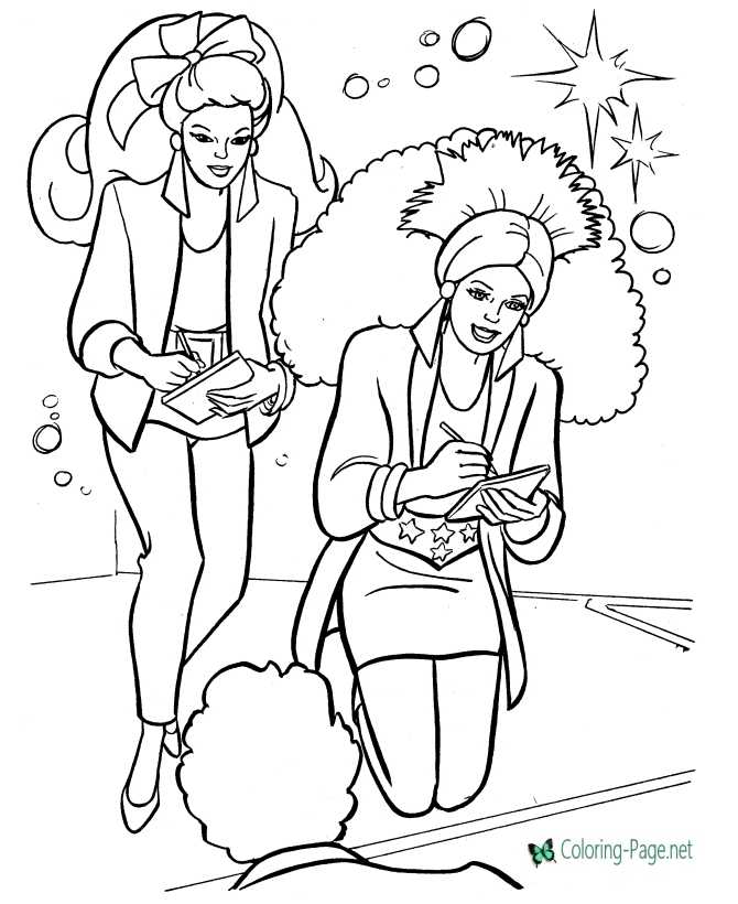 Rock stars coloring pages