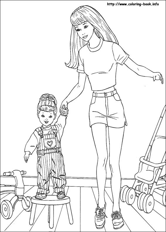 Barbie coloring picture