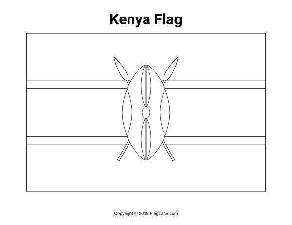 Free printable kenya flag coloring page download it at httpsflaglanecoloring