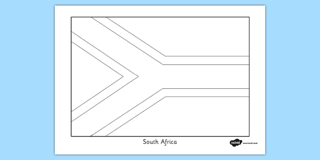 South africa flag louring sheet teacher made