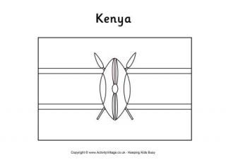 Kenya flag louring pages and other printables kenya flag flag loring pages africa flag