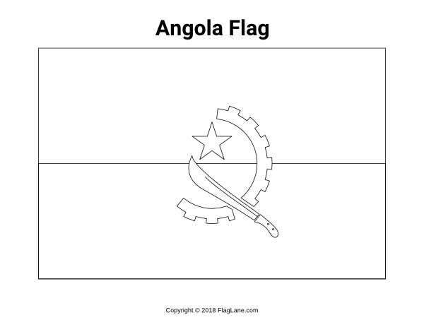 Free african flag coloring pages