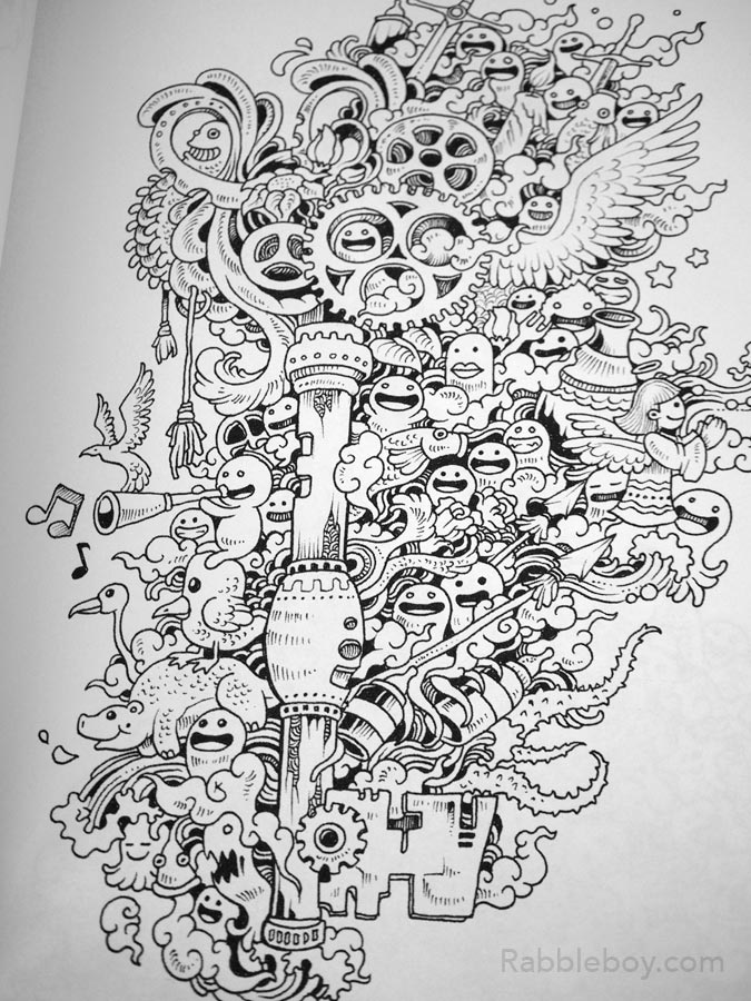 Doodle invasion a crazy coloring book by kerby rosanes â â ken lamug author illustrator books film graphic novels writing