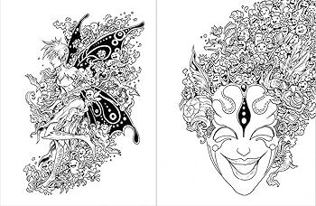 Doodle invasion zifflins coloring book by kerby rosanes anti stress art therapy kerby rosanes books