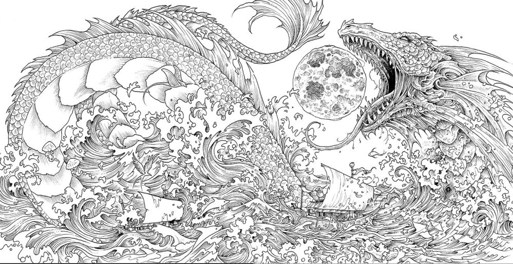 Once upon a time mythomorpia happened kerby rosanes creates beautiful fantasy coloring book â adult coloring worldwide