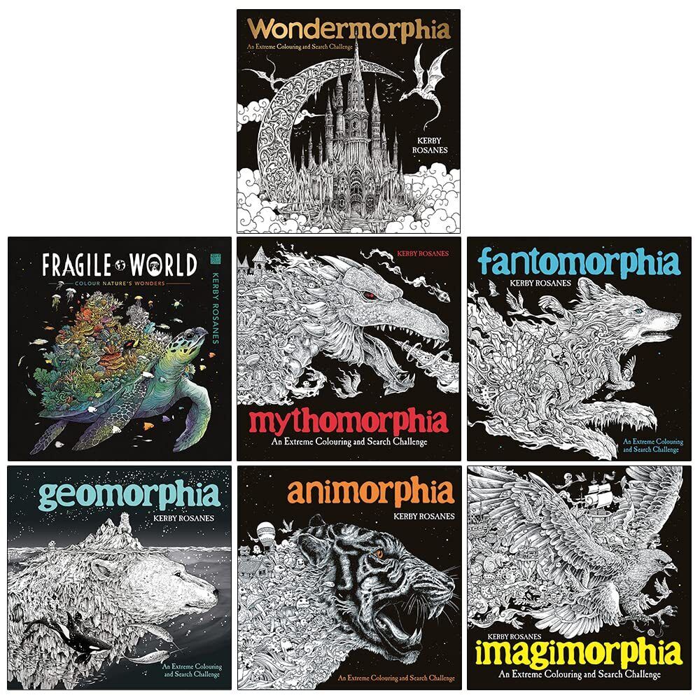 Kerby rosanes extreme louring books llection set fragile world mythomorph