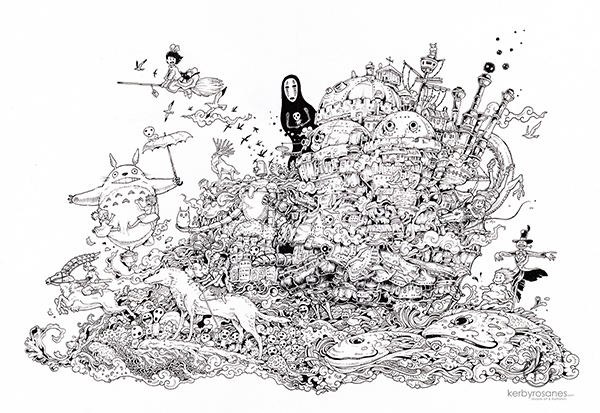 Stunning sketching by kerby rosanes