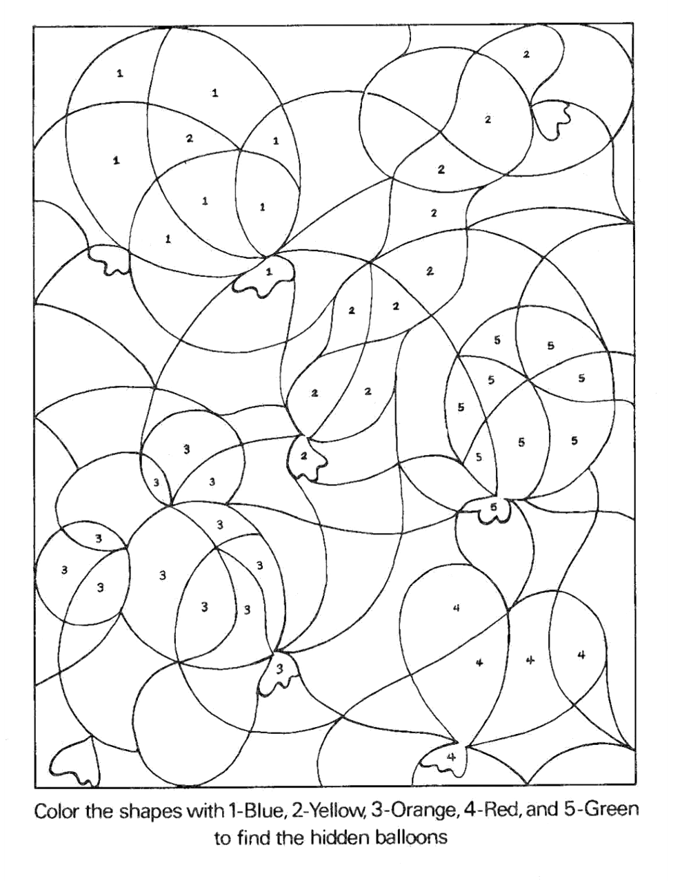 Coloring activity sheets