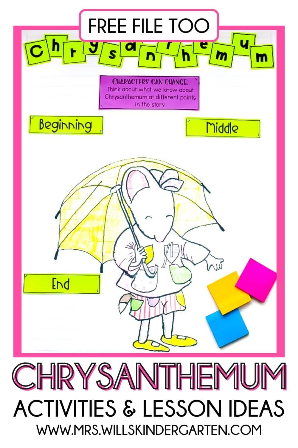 Fun chrysanthemum book activities lesson plans