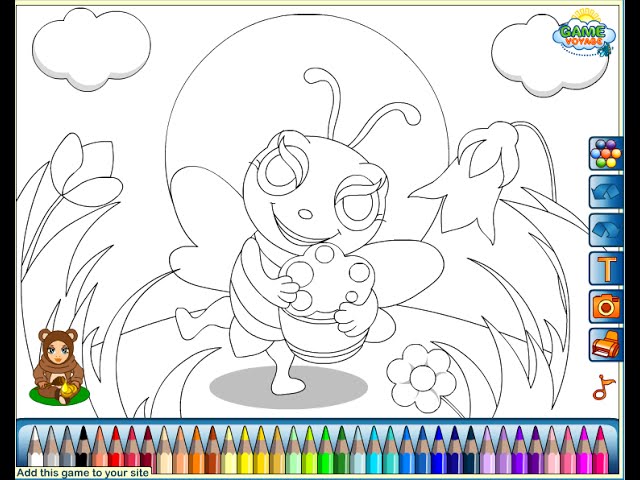 Honey bee coloring pages for kids