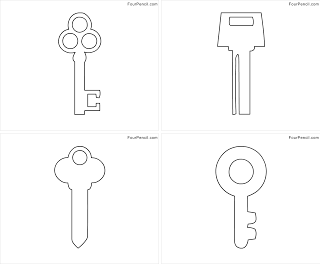 Free printable key coloring pages for kids â