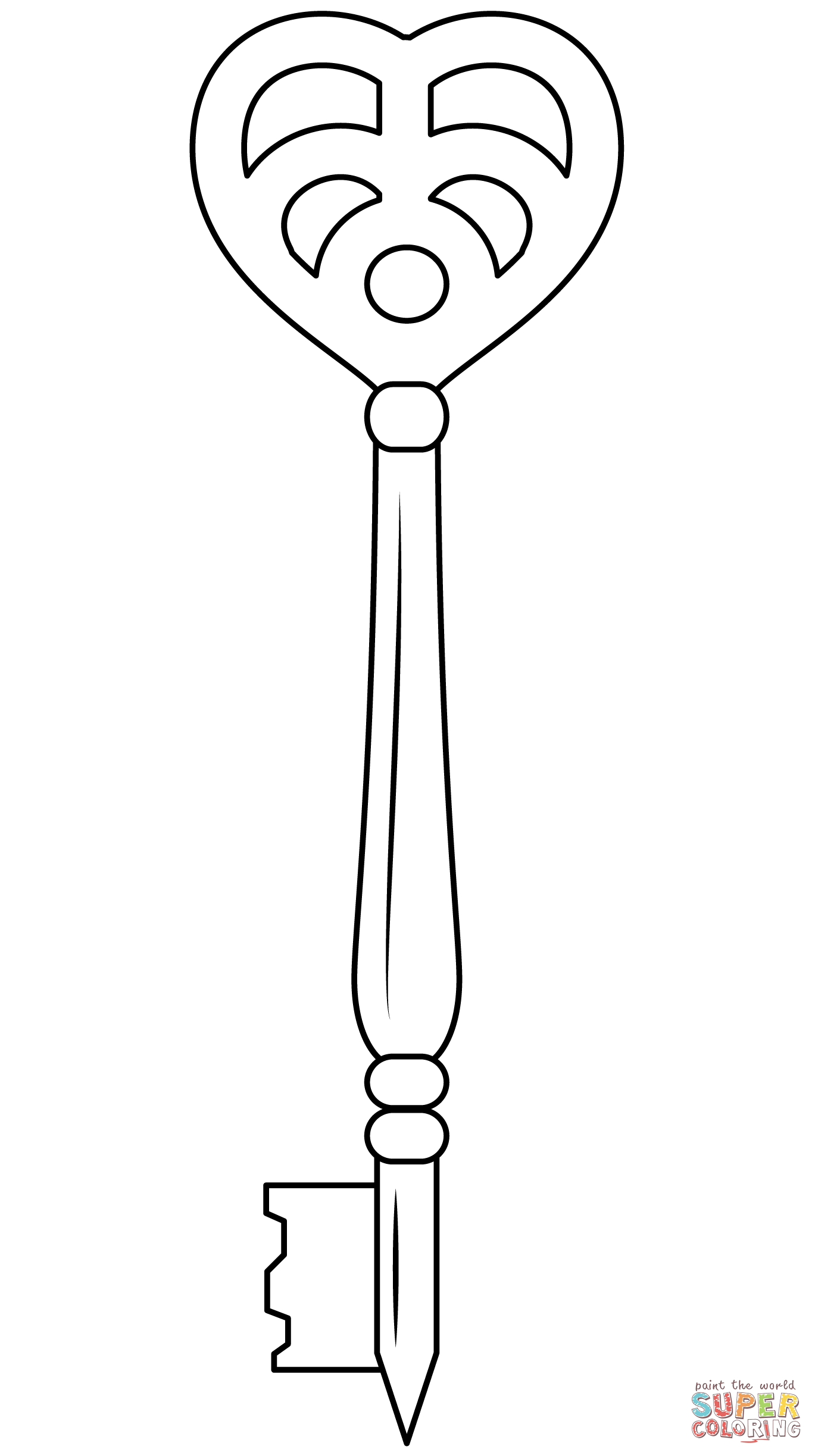 Skeleton key coloring page free printable coloring pages