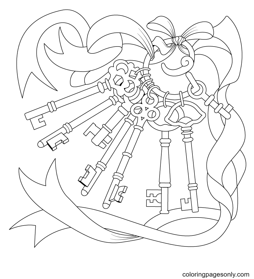 Key coloring pages printable for free download