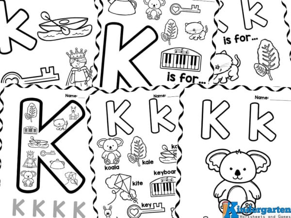 Free printable letter k coloring pages