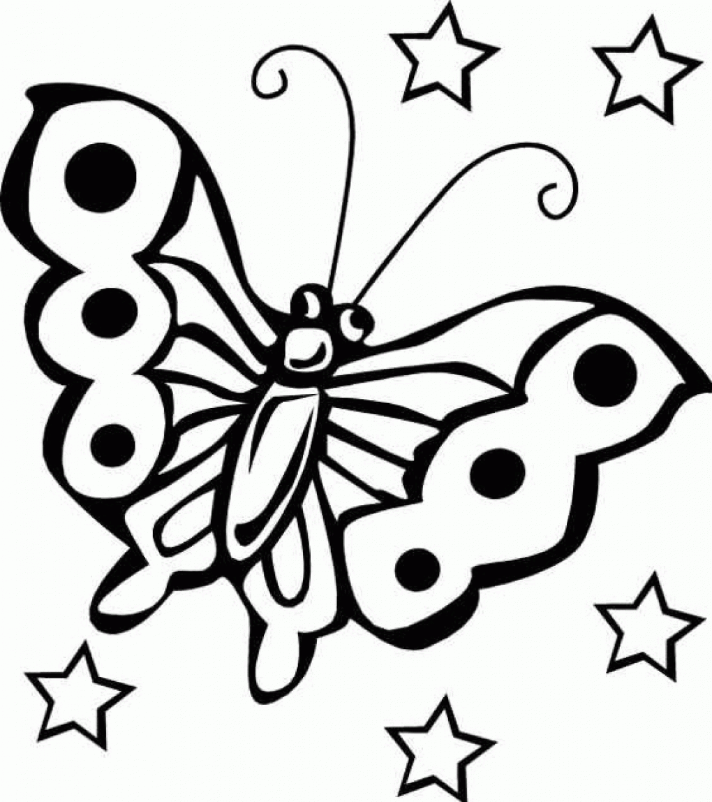 Free printable butterfly coloring pages for kids