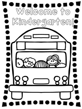 Wele to kindergarten coloring page tpt