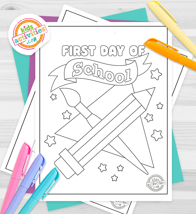 Exciting first day of school coloring pages kids activities blog