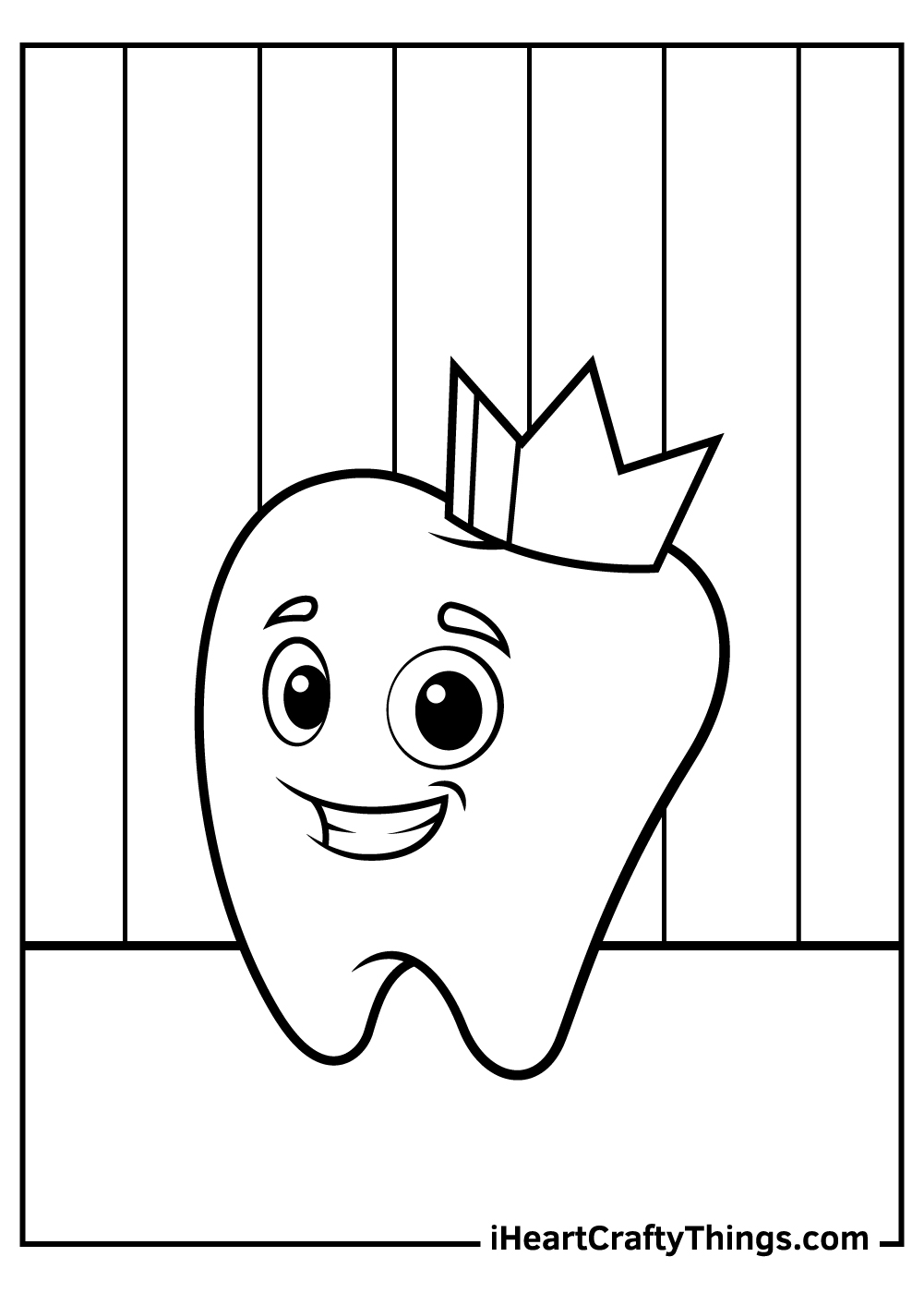 Tooth coloring pages free printables