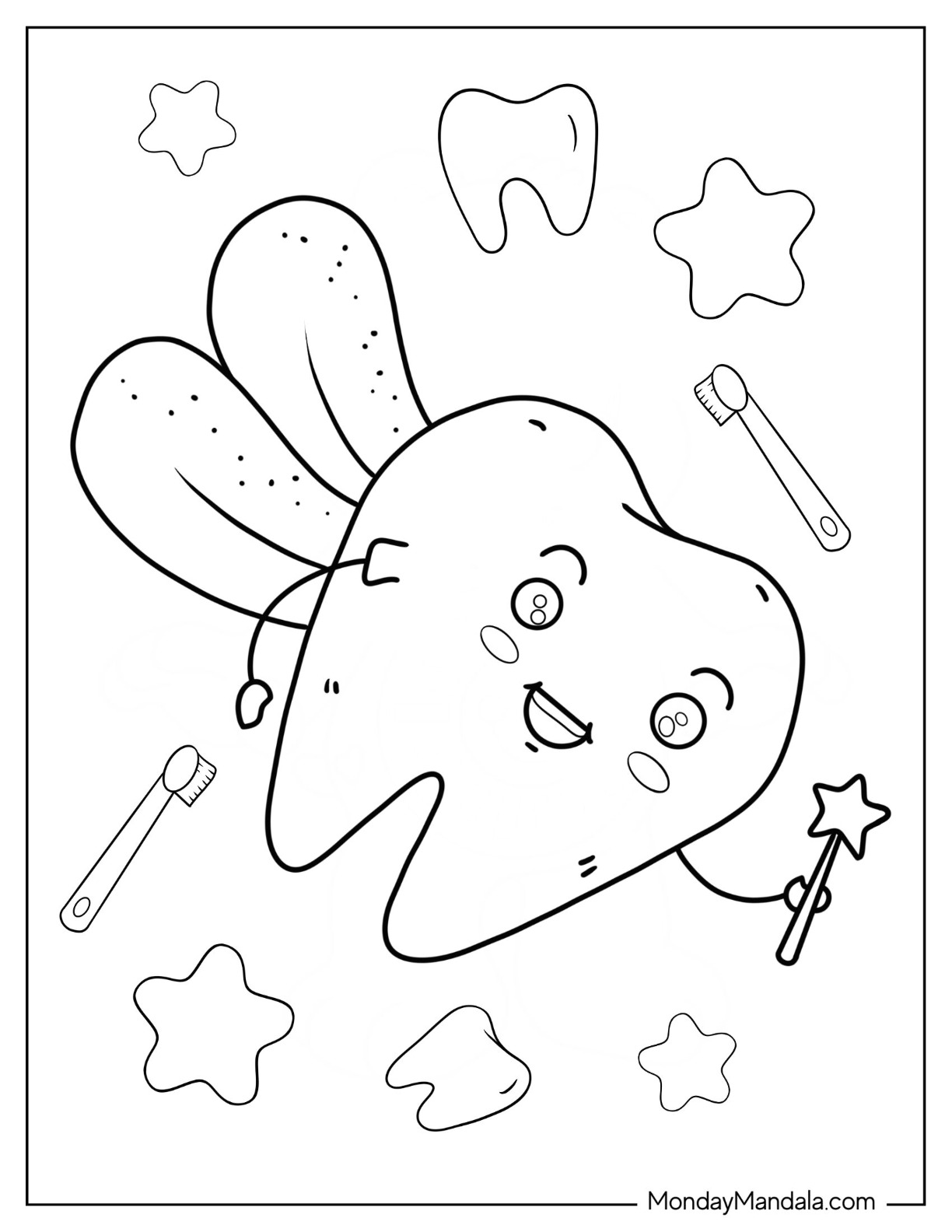 Dentist coloring pages free pdf printables