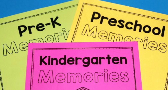 Preschool memory book printable for the end of year