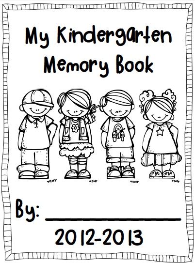 Memory book kindergarten memory book school kindergarten books