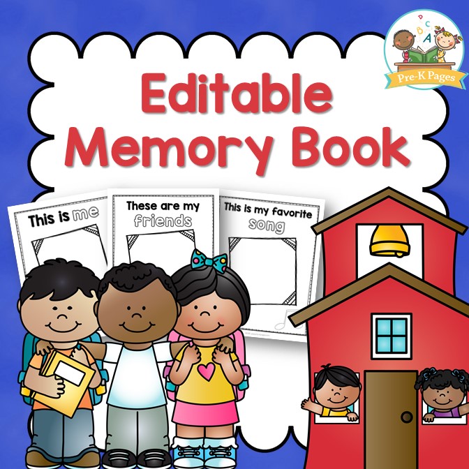 Preschool memory book printable for the end of year