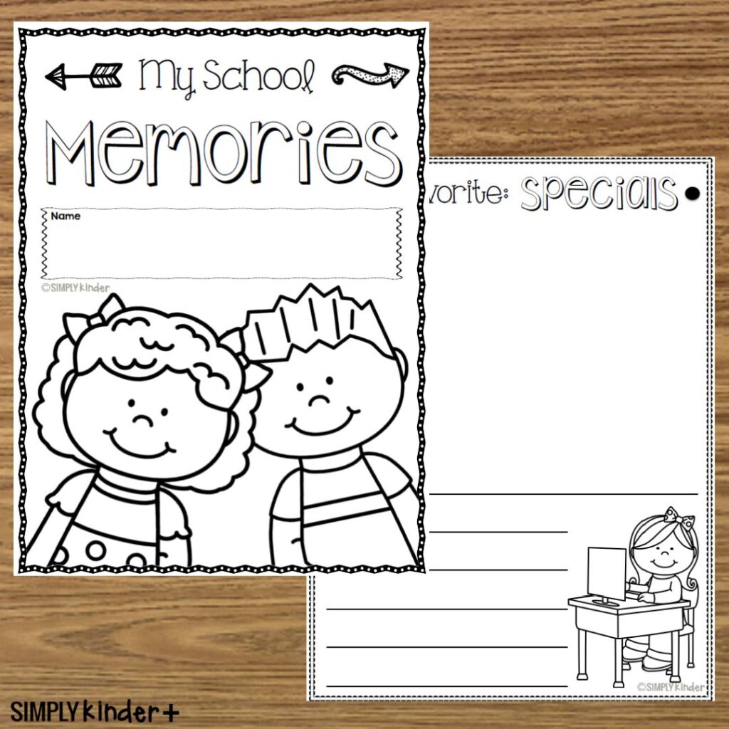 Kindergarten memory book â first grade memory book â preschool memory book