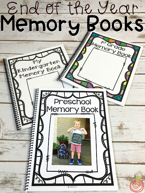 End of the year memory books