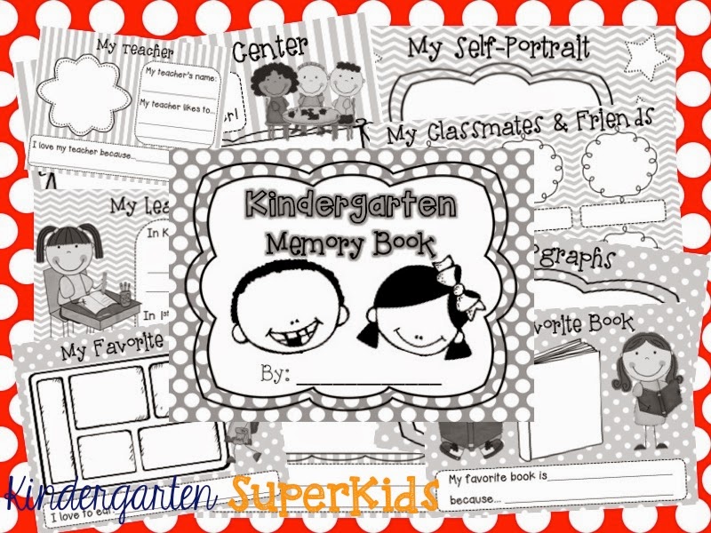 Kindergarten superkids kindergarten memory book