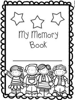 End of the year memory book for preschool pre