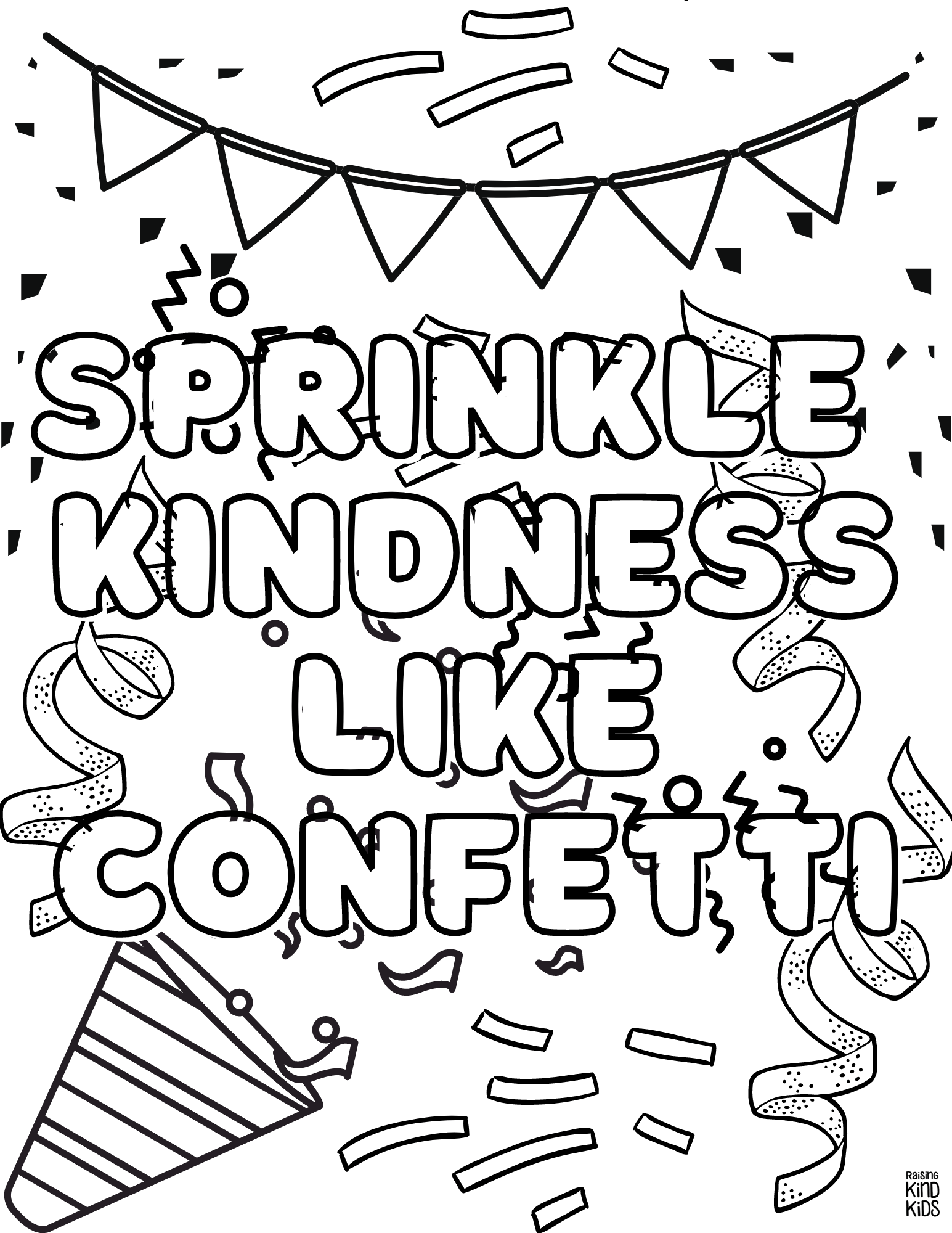 Kindness coloring pages