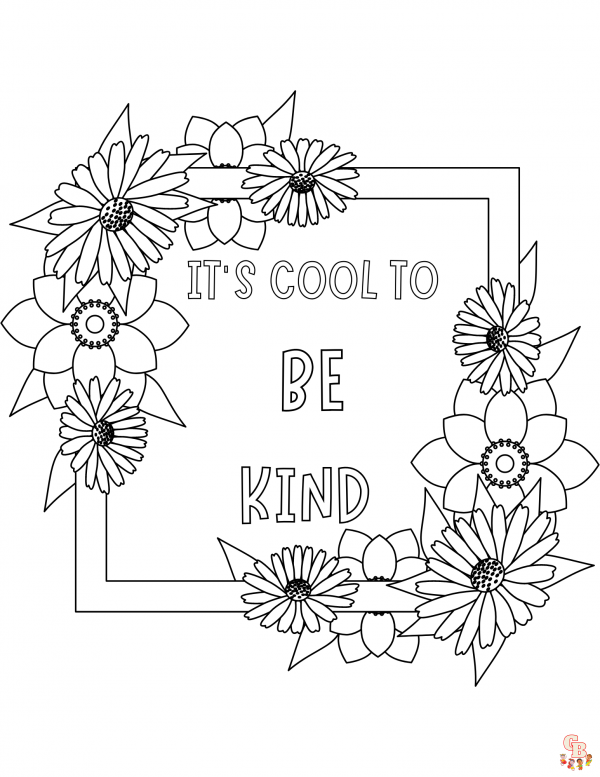 Coloring pages to teach kindness to kids