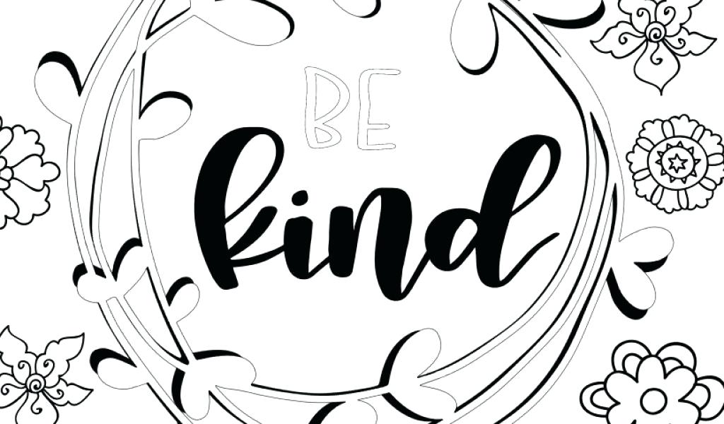 Kindness coloring pages