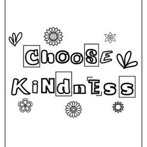 Free kindness coloring pages printable for free download