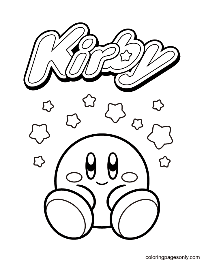 Kirby coloring pages printable for free download