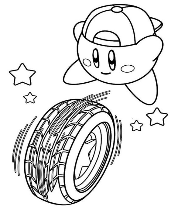 Free easy to print kirby coloring pages