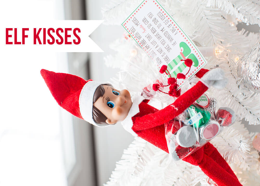 Elf kisses free printable