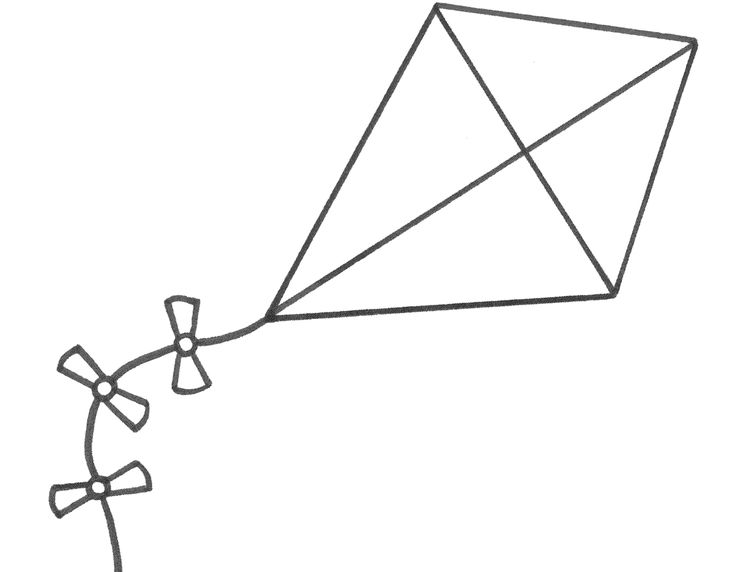 Kite coloring pages printable kite template kite coloring pages for kids