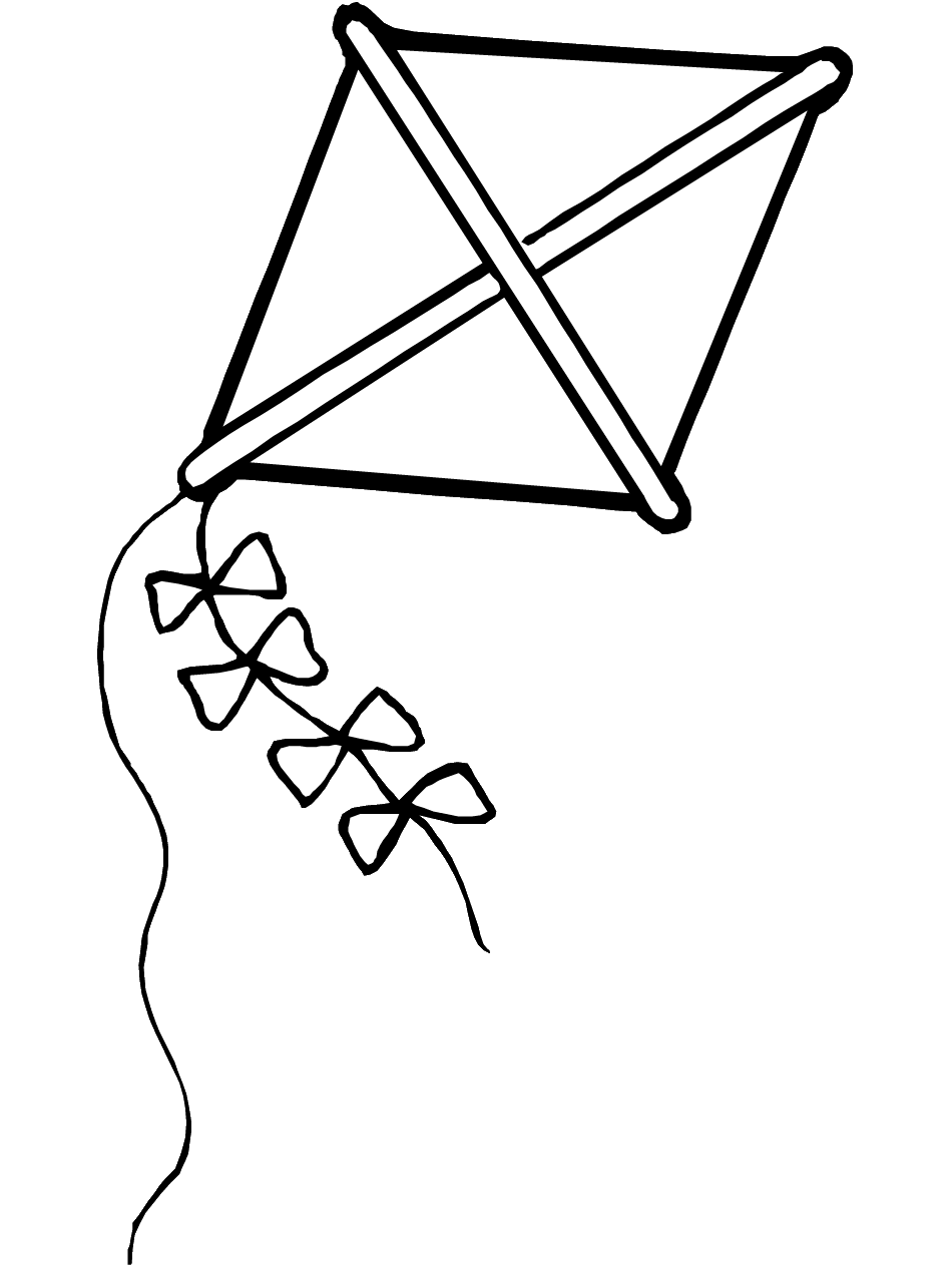 Kite coloring page â free printable pdf from