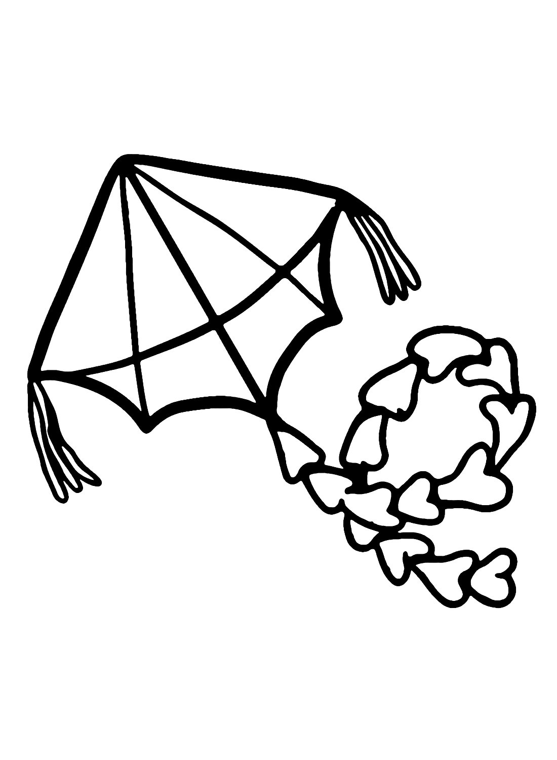 Kite coloring pages printable for free download