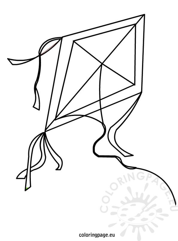 Kite coloring page coloring page