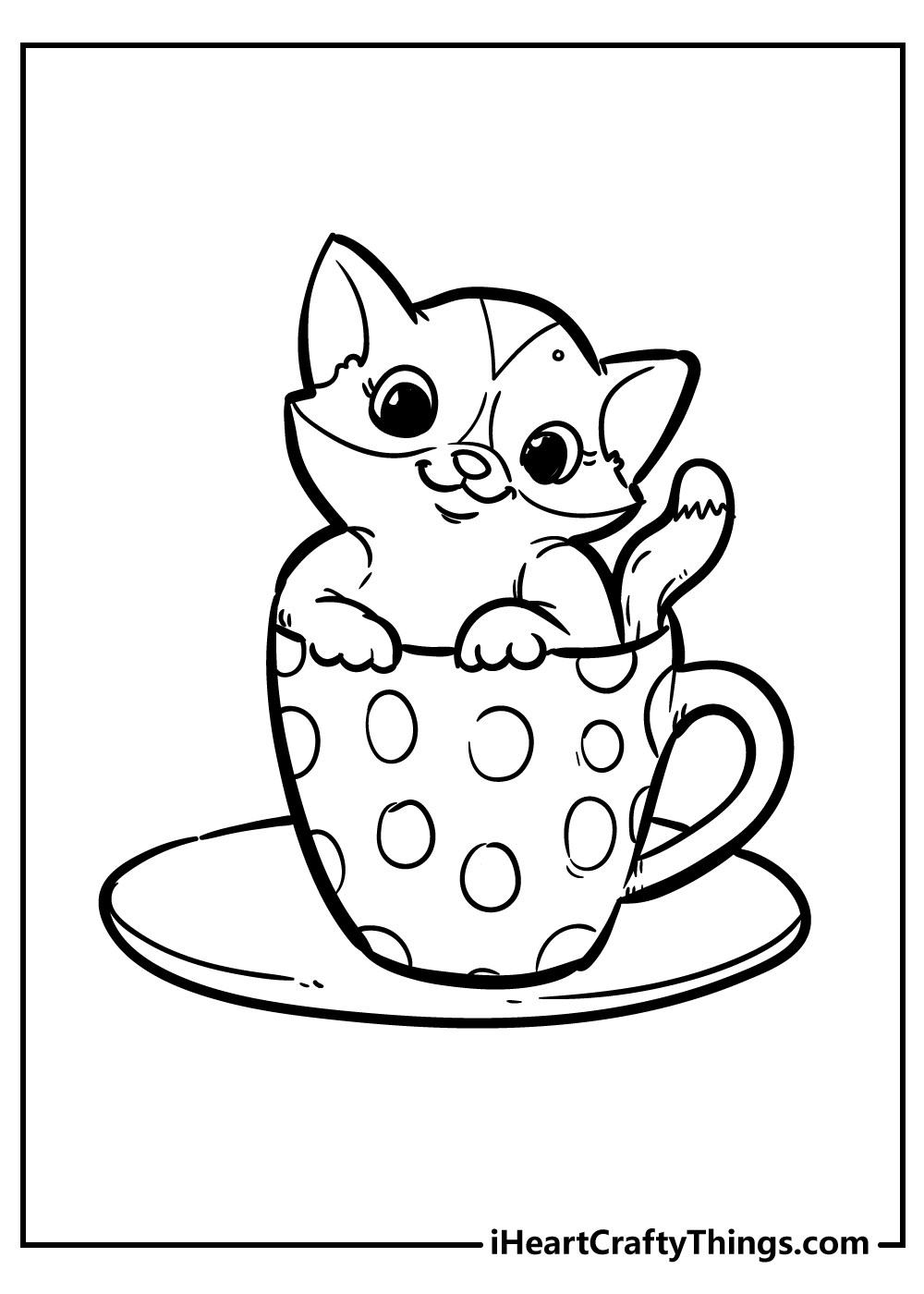 Kitten coloring pages free printables